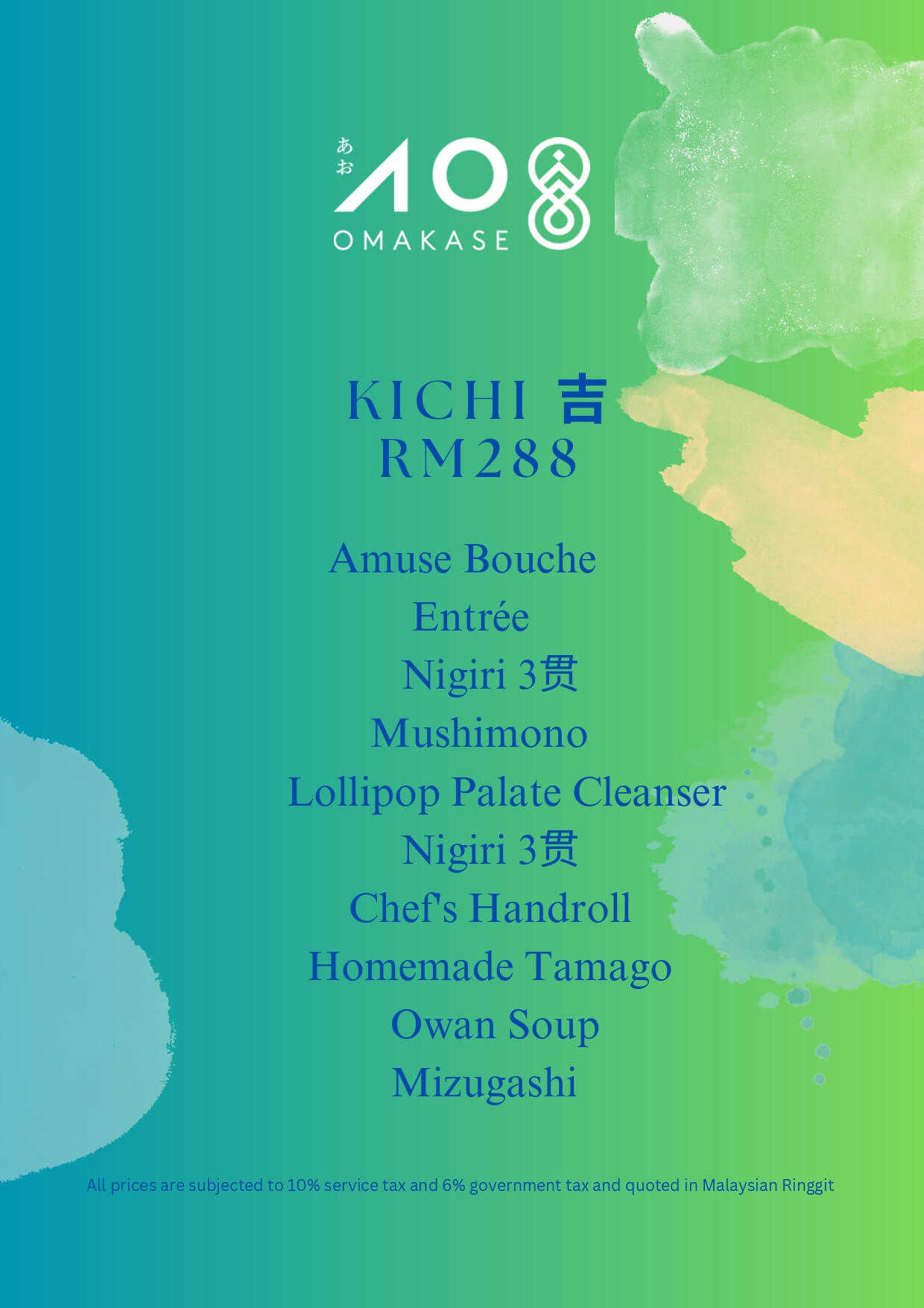 AO Omakase Menu TTDI | Kuala Lumpur (KL) | Selangor - Japanese Fusion ...